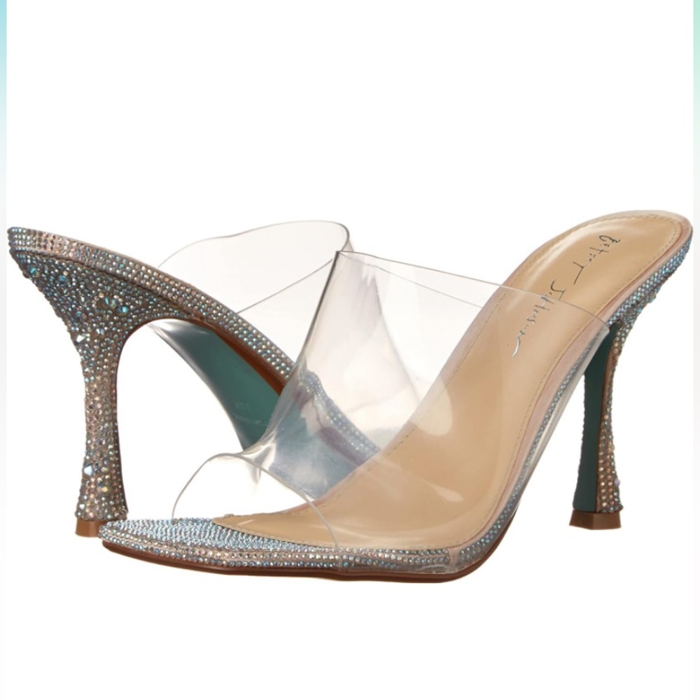 Blue Betsey Johnson Pump